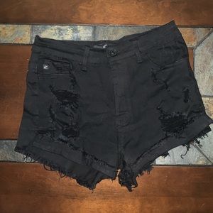 Black High waisted Shorts